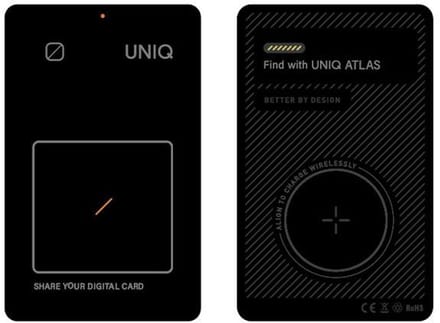 UNIQ Atlas Serie - NFC Lokalisator - Grijs - Modern Design - Compact - Duurzaam