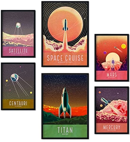 Set van 6 Esthetische Posters voor Interieurdecoratie - A3 en A4