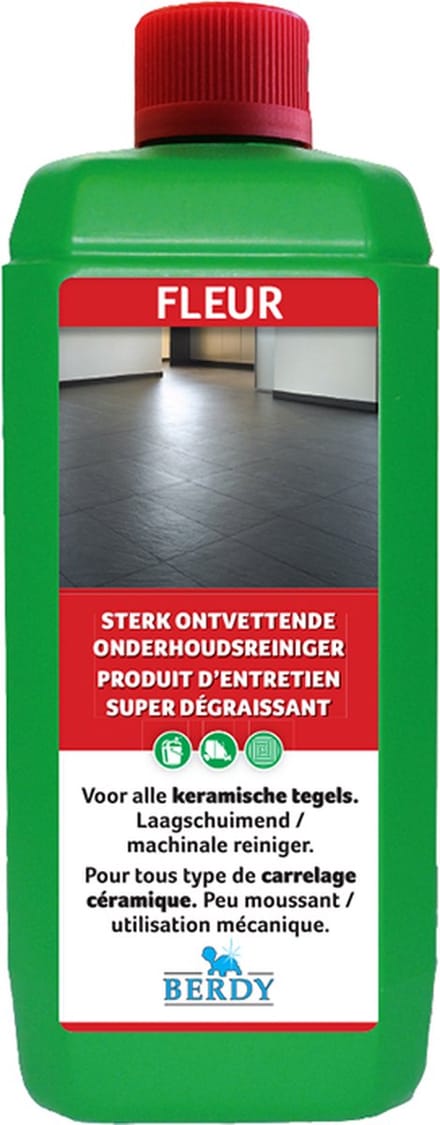Fleur - Sterk ontvettende reiniger KERAMISCHE TEGELS - Berdy - 1 L