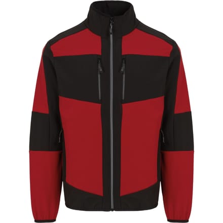 Regatta E-Volve 2-laags Soft Shell-jack voor volwassenen (Klassiek rood/zwart)