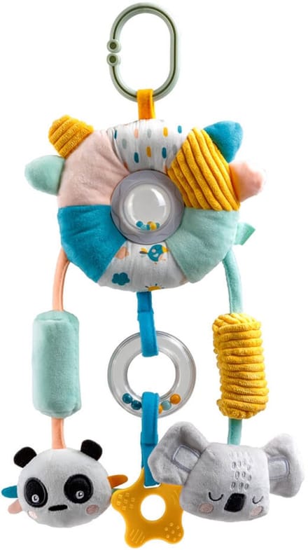 Eurekakids Baby Hanger - Rammelaar en Hanger in 1 - Met Verschillende Texturen