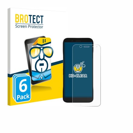 BROTECT - Screenprotector voor Datalogic Memor 17 HC - Folie Beschermfolie transparant 6 Stuks
