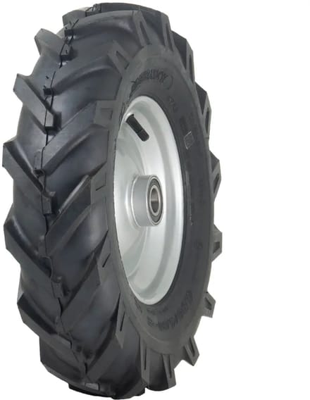 4.80/4.00-8 Rotovator met open midden en noppen, velg H8022, 25 mm kogellagers