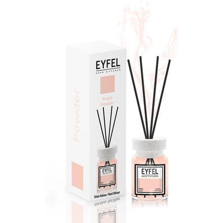 EYFEL - REED DIFFUSER - GEURSTOKJES - HUISPARFUM - POWDER - 120ML