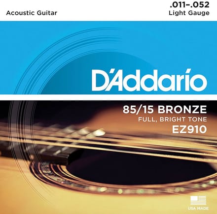 D'Addario EZ910 Bronzen Akoestische Snaren Light (11-52)