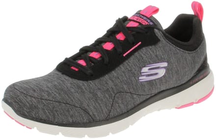 Skechers Flex Appeal 3.0-Steady Energy Dames Sneakers - Black/Pink