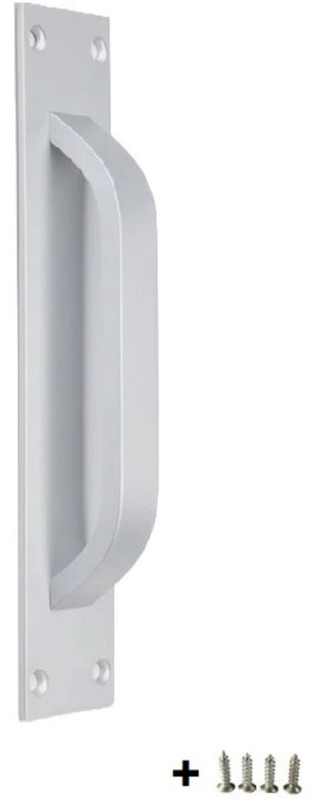 Schuifdeurgreep Zilver 20 cm – Inclusief Schroeven – Staal Handgreep