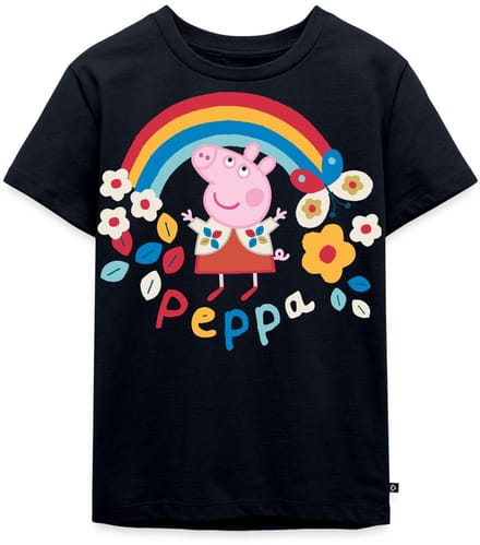 Peppa Pig Regenboog Premium T Shirt Kinderen