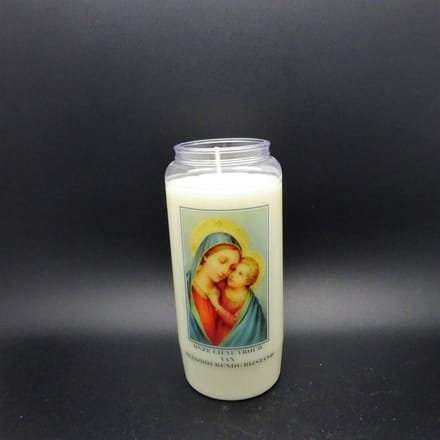 Noveenkaars Heilige Vrouw 017 - 6 dagen brander (5 stuks)