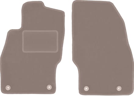 Beige voormatten voor: Opel Corsa E hatchback (2015-2020)