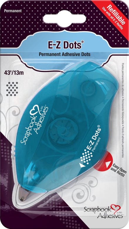Nellie's Choice • Scrapbook Adhesives E-Z Dots Permanent Refillable Dispenser