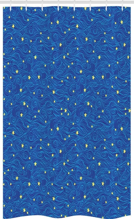 ABAKUHAUS 61978 Douchegordijn – 120x180 cm – polyester, donkerblauw