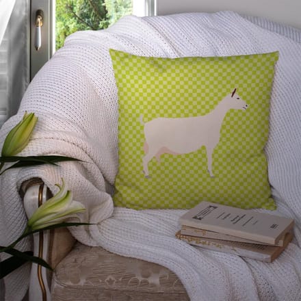 Decoratief Kussen voor Binnen en Buiten - Groene Geit Mouton Schaap Design