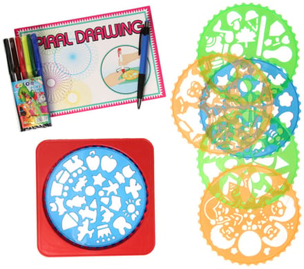 Lobbes spiraal tekenset creatief speelgoed 15-delig voor kinderen.