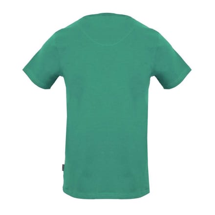 Aquascutum Heren verticaal logo T-shirt (Groen)