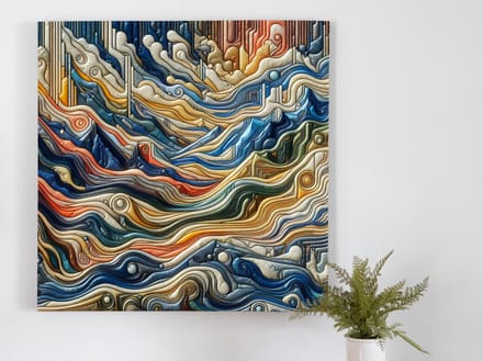 Kunstprint | Wanddecoratie | Dibond | 100 × 100 cm
