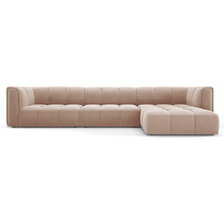 Hoekbank Francesca velvet rechts 5-zits | Milo Casa
