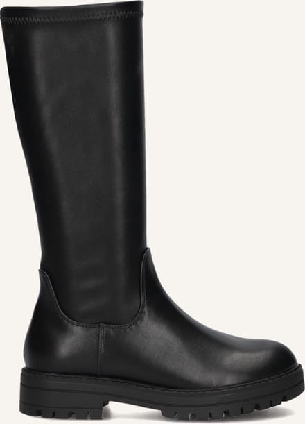 Wysh C0600-4 Laarzen - Leatherlook - Meisjes - Zwart - Maat 34