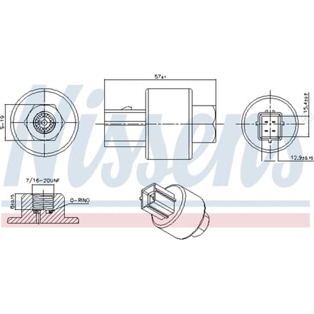 Drukschakelaar, airconditioning NISSENS 301020