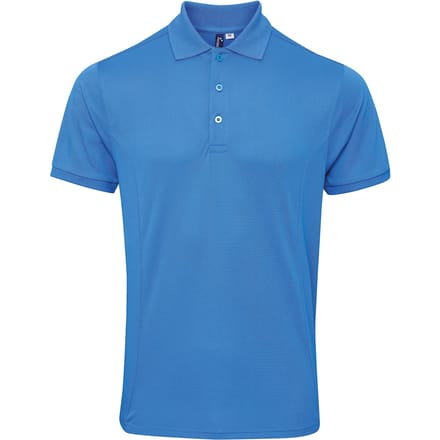 Premier Heren Coolchecker Plus Pique Polo Met CoolPlus (Saffier)