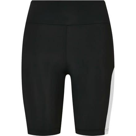 Urban Classics - Color Block Korte cycle broek - S - Zwart/Wit