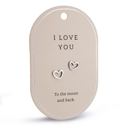 Oorbellen - Zilver - I love you- miko