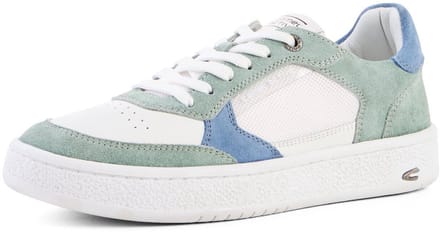camel active Low sneaker met leermix - Maat womenswear-40 - Wit
