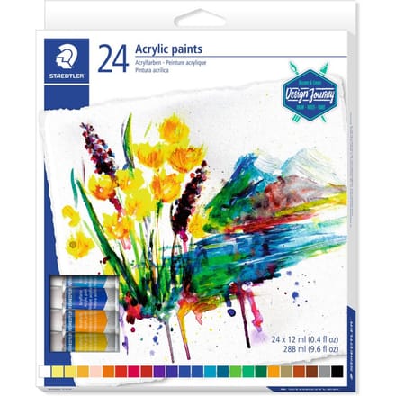 STAEDTLER Design Journey - karat acrylverf - set 24 tubes 12 ml