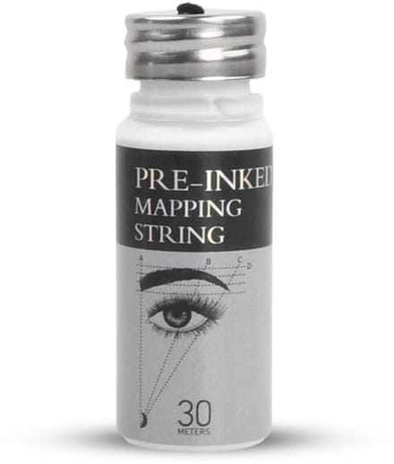NTH products- Wenkbrauwmapping String - 30 m Voorgeverfde Draad - Permanente Make-up - Microblading Accessoires - Intuïtief Ontwerp - Wit - Wenkbrauwdraad