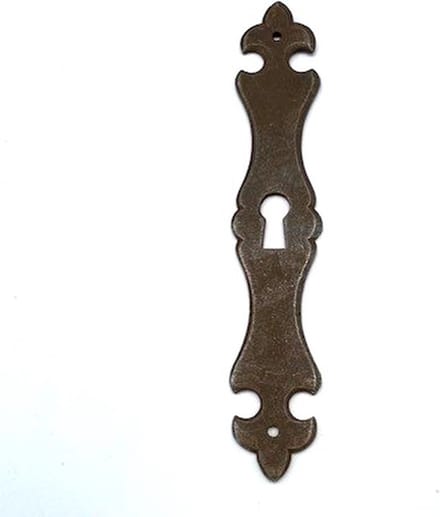 Sleutelplaat IJzer Roest Lelie Groot 27x150mm