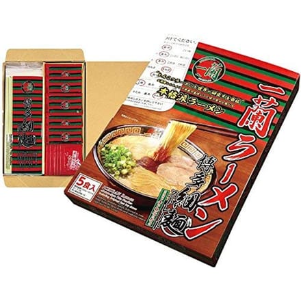 Ichiran Ramen Hakata Dunne Noedels (Direct) met Secret Flour, 5 porties black