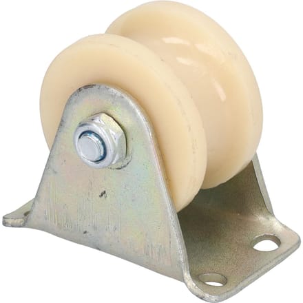 50mm U-groefwiel Zware uitvoering Draadkabelrail met 2,5 mm beugel voor hijsapparatuur