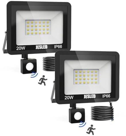 LED Spot met Bewegingsdetector 20W - Superheldere Buitenverlichting voor Tuin, Terras en Garage