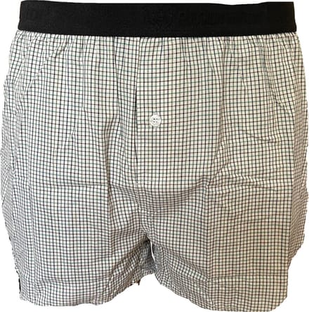 Embrator mannen Boxershort geweven katoen groen/wit/zwart XL