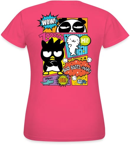 Bad Badtz-Maru Met Vrienden In Comicstijl T-Shirt Dames