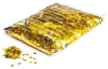 Magic FX CON12GL vierkante metallic confetti 6x6mm goud