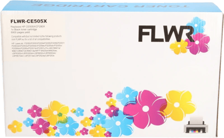 FLWR - HP CE505X Zwart - HP - Laserjet P2050 - P2055