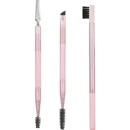 Real Techniques Make-Up Borstel Set Real Techniques Brow Styling Roze 3 Onderdelen