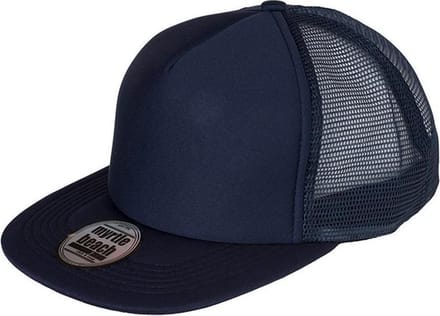 Myrtle Beach Volwassenen Unisex 5 Panel Flat Peak Cap (Marine/Navy)