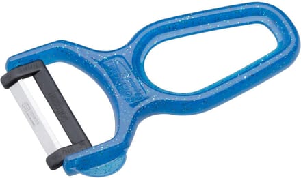 RÖR Solingen Dunschiller – RVS – Lemmet 5 cm – Heft Kunststof – Blauw Glitter