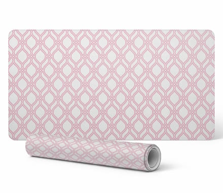 Antislip bureaumat met retro geometrisch patroon 90x45 cm