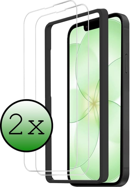 Screenprotector - 2 Stuks Geschikt voor Apple iPhone 17e - Met Installatie Frame - Beschermglas - Gehard Glas - Tempered Glass - Screen Protector