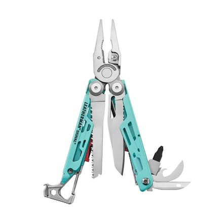 Leatherman Signal Aqua Zilver – Complete Outdoor Multitool Met Frisse Look