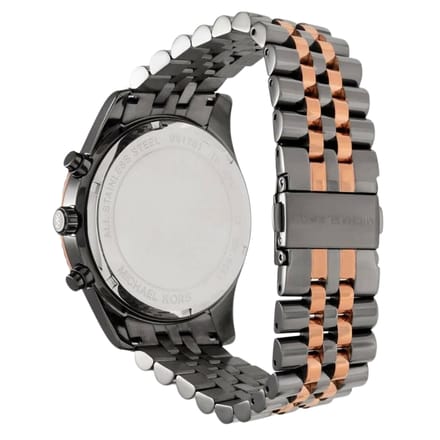 Michael Kors Herenhorloge Kwarts Zwart & Roségoud