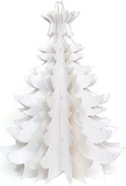 Only Natural Cotton Mache Kerstboom 76cm Wit