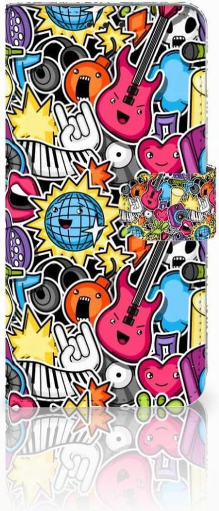 Samsung Galaxy S10 Plus Wallet Case met Pasjes Punk Rock