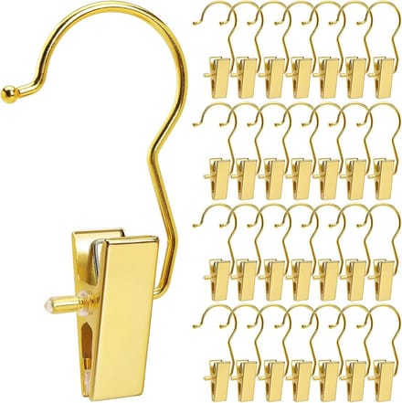 Set van 24 gouden bootclips en laarshangers voor kleding