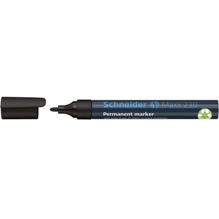 Schneider permanent marker - Maxx 230 - ronde punt - zwart - S-123001