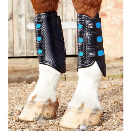 Premier equine Carbon Aircooled Lite Event Beschermers Hind Black - M