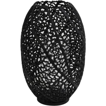 Light & Living Windlicht Sinula - Zwart - Ø25,5cm